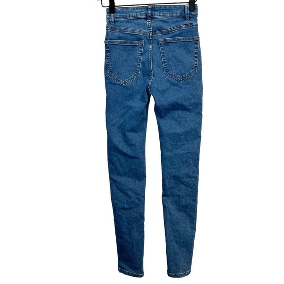 Pull & Bear Women’s Skinny High Waist Light Blue Jeans Size 4 - Picture 2 of 7